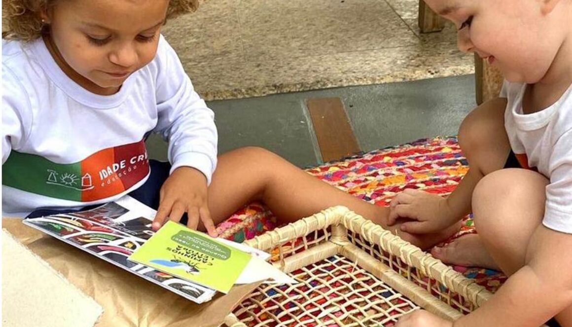 Biblioteca da floresta para escola